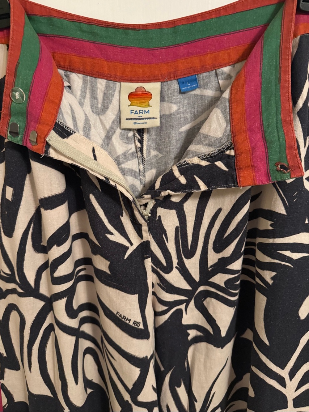 Farm Rio Wide-Leg Linen Pants - Picture 7 of 11